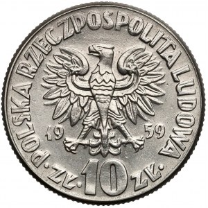 Próba NIKIEL 10 złotych 1959 Kopernik