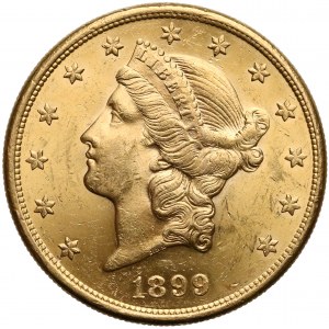 USA, 20 Dollars 1899-S - Liberty Head