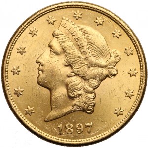 USA, 20 Dollars 1897-S - Liberty Head
