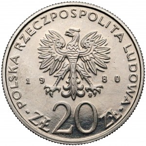 Próba NIKIEL 20 złotych 1980 Walki Barykadowe