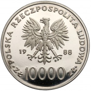 Próba NIKIEL 10.000 złotych 1988 Jan Paweł II - X lat pontyfikatu