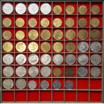 Kolekcja monet PRL - mennicze - w kasecie