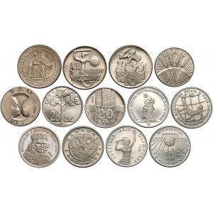 Zestaw PRÓBNYCH monet kolekcjonerskich (13szt)