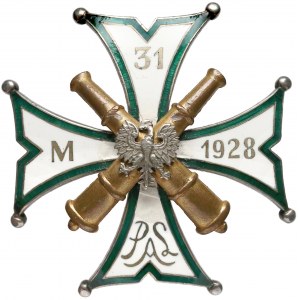Odznaka 31 Pułk Artylerii Lekkiej