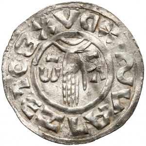 Czechy, Bolesław II (972-999), Denar Praga