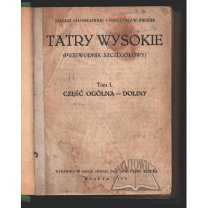 CHMIELOWSKI Janusz, Świerz Mieczysław, The High Tatras (Detailed Guide)