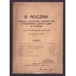 I. YEARBOOK of the Branch of the Polish Tatra Society Beskid śląski in Cieszyn.