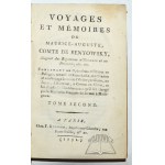 (BENIOWSKI Maurycy August), Voyages et mémoires de Maurice-Auguste Comte de Benyowsky,