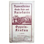 (MAPA rowerowa i samochodowa). Ravensteins Große Rad= und Autokarte. Oppeln - Krakau.