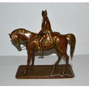 NAPOLEON on horseback. Sculpture.
