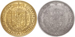 Valdštejn, Albrecht (1624-34). REPLIKA medaile z r. 1631, letopočet nahrazen letopočtem 2000 ve váze 18dukátu. Poprsí...