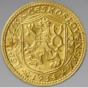 Československo, Dukát 1934 (3,48 g)