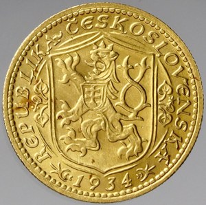 Československo, Dukát 1934 (3,48 g)