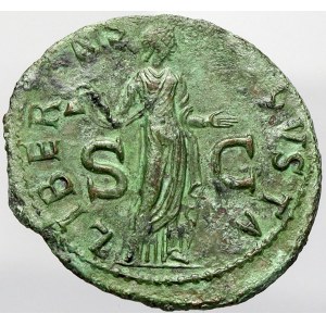 Řím, císařství, Claudius (41-54). As, minc. Řím, ražba z let 50-54. LIBTAS AVGVSTA. RIC-113...