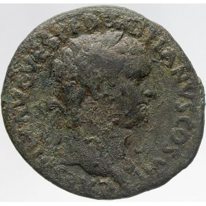 Řím, císařství, Domitianus (81-96). As. AEQVITAS AVGVST. Aequitas stojící vlevo. RIC-165