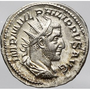 Řím, císařství, Antoninián. AEQVITAS AVGG