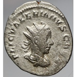 Řím, císařství, Valerianus II. (253-255). Antoninianus. IOVI CRESCENTI. Valerianus II. na koze