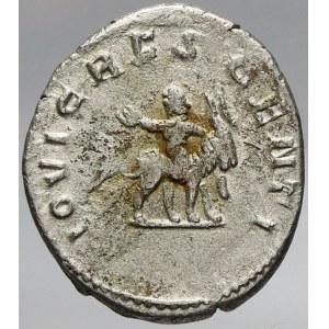 Řím, císařství, Valerianus II. (253-255). Antoninianus. IOVI CRESCENTI. Valerianus II. na koze