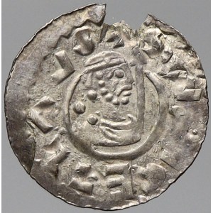 Břetislav II. (1092-1100), Denár. Cach-390b. vylomený
