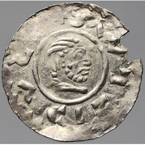 Břetislav II. (1092-1100), Denár. Cach-390b. vylomený