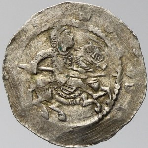 Vladislav I. (1109-17, 20-25), Denár. Cach-557 (hrubší kresba detailů). opisy nedor.