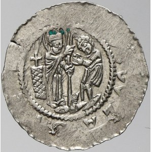 Vladislav II. (1140-58-74), Denár. Cach-587 (Sv. Vojtěch bez svatozáře). opisy nedor.