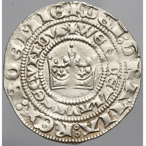 Václav II. (1278-1305), Pražský groš (3,81 g). Sm.-1