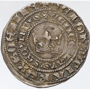 Václav II. (1278-1305), Pražský groš. Sm.-2. mír. nedor. lehce excentr.