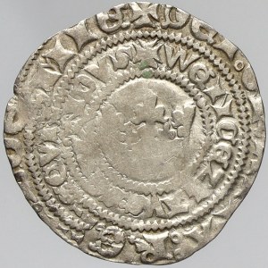 Václav II. (1278-1305), Pražský groš (2,10 g). Sm.-2. nedor., zbytky měděnky, okraj, dvojráz