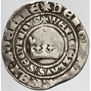 Václav II. (1278-1305), Pražský groš (3,20 g). Sm.-4. nedor., okr., zvlněn