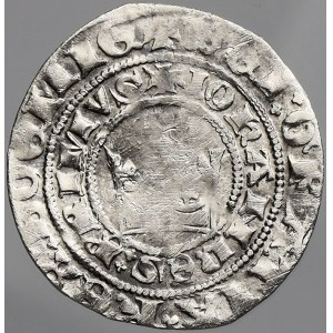 Jan Lucemburský (1305-46), Pražský groš. Cast-IV./24a lev II., Cihlář-Richtera Pražské groše s pětilistou růžicí II.a/1...