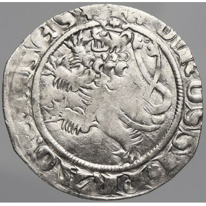Jan Lucemburský (1305-46), Pražský groš. Cast-IV./24a lev II., Cihlář-Richtera Pražské groše s pětilistou růžicí II.a/1...