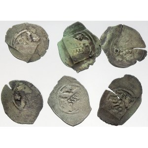 Husité (1419-37), Peníz se lven a čtyřrázem, různé varianty
