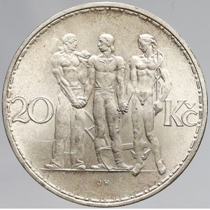 Československo 1918 - 1938, 20 Kč 1933. n. hr.