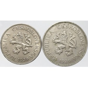 Československo 1918 - 1938, 5 Kč 1926, 1938