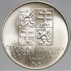 Československo 1953 - 1992, 100 Kčs 1991 Dvořák, plexi pouzdro