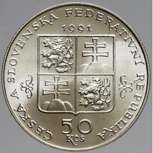 Československo 1953 - 1992, 50 Kčs 1991 Mariánské Lázně, plexi pouzdro