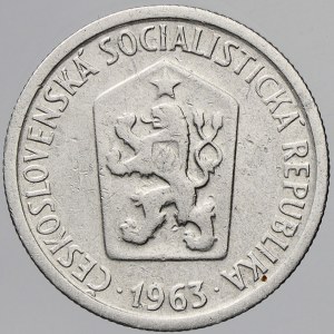 Československo 1953 - 1992, 10 hal. 1963 s tečkami. lak.