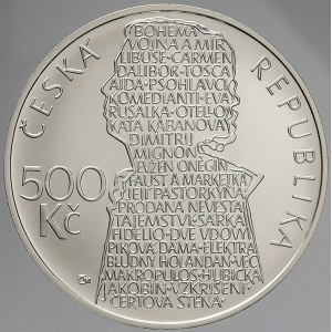 Česká republika 1993 - nyní, 500 Kč 2013 Blachut, plexi pouzdro, karta