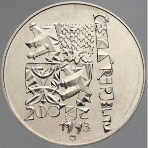 Česká republika 1993 - nyní, 200 Kč 1993 Ústava, plexi pouzdro, BEZ karty
