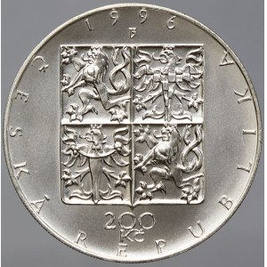 Česká republika 1993 - nyní, 200 Kč 1996 Filharmonie, plexi pouzdro, karta