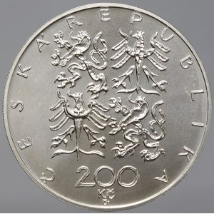 Česká republika 1993 - nyní, 200 Kč 1997 Běchovice, plexi pouzdro, karta