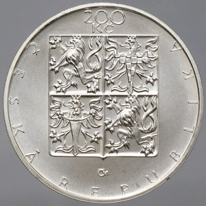 Česká republika 1993 - nyní, 200 Kč 1998 Palacký, plexi pouzdro, karta