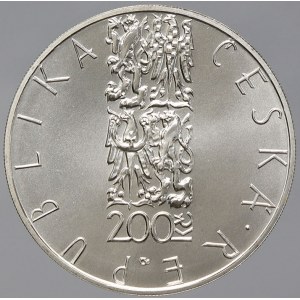 Česká republika 1993 - nyní, 200 Kč 2001 Škroup, plexi pouzdro, karta