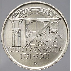 Česká republika 1993 - nyní, 200 Kč 2001 Dientzenhofer, plexi pouzdro, karta