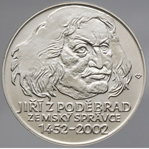 Česká republika 1993 - nyní, 200 Kč 2002 Jiří z Poděbrad, plexi pouzdro, karta