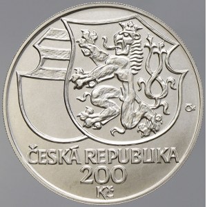 Česká republika 1993 - nyní, 200 Kč 2002 Jiří z Poděbrad, plexi pouzdro, karta