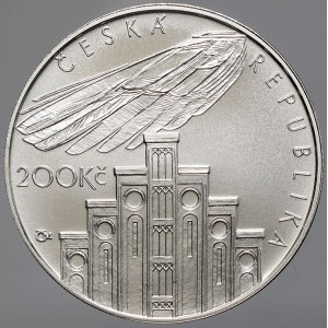 Česká republika 1993 - nyní, 200 Kč 2008 Hlávka, plexi pouzdro, karta