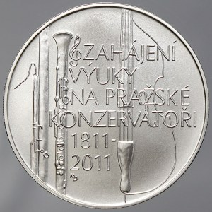 Česká republika 1993 - nyní, 200 Kč 2011 Konzervatoř, plexi pouzdro, karta