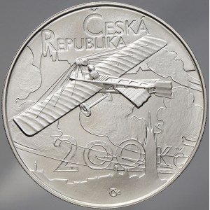 Česká republika 1993 - nyní, 200 Kč 2011 dálkový let Kašpara, plexi pouzdro, karta
